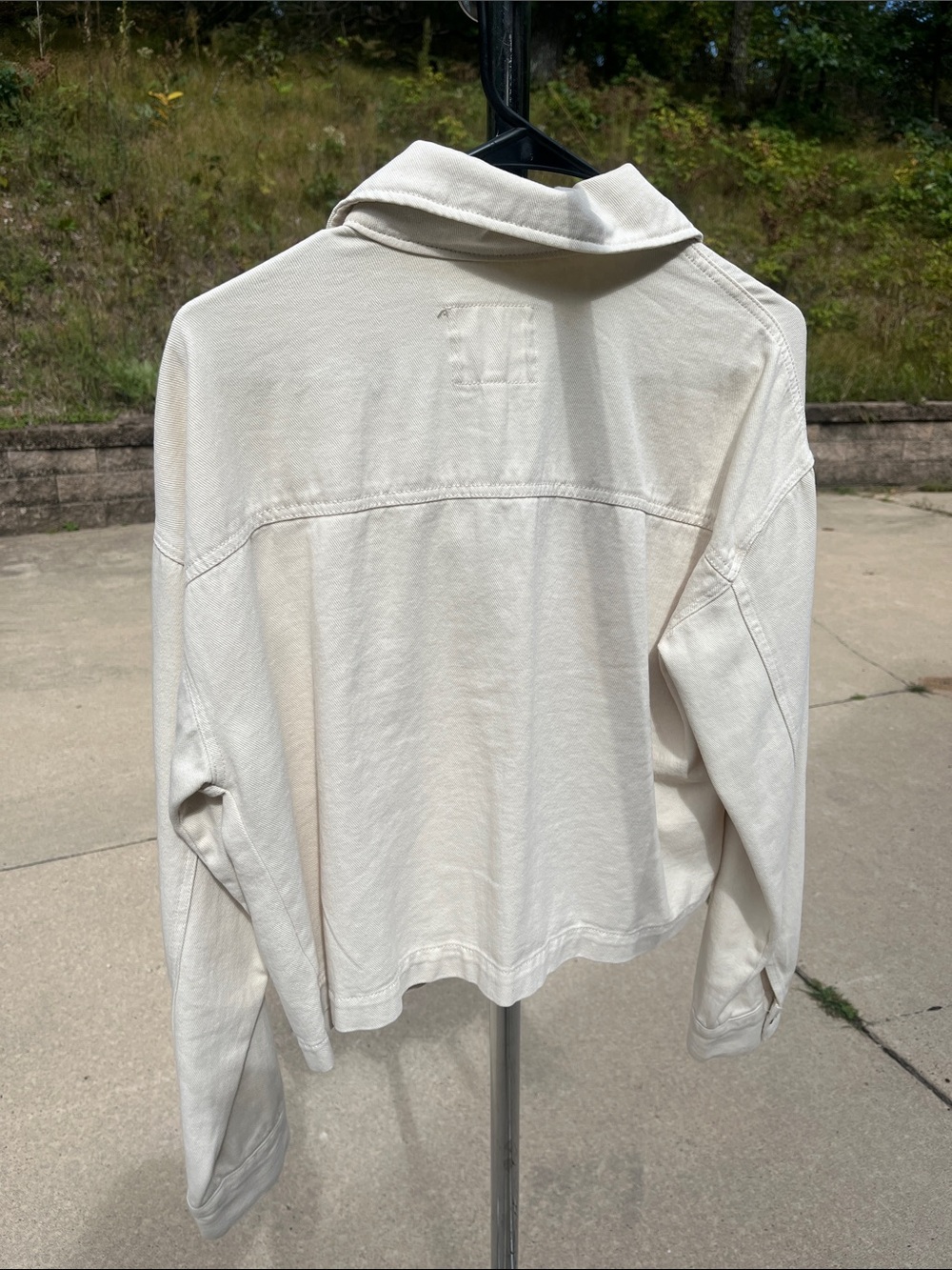 Thread & Supply Cream Button-Front Utility Jacket - Picture 3 of 3